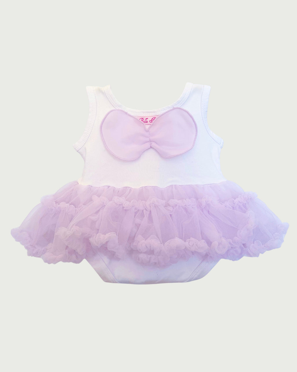 Baby Angel Wing Cotton Onesie Tutu Dress - Lavender
