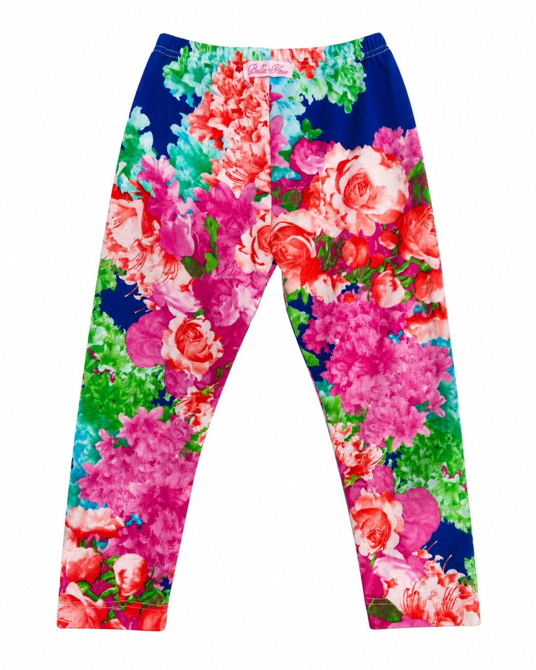 Toddler Girls' Floral Royal Blue Leggings