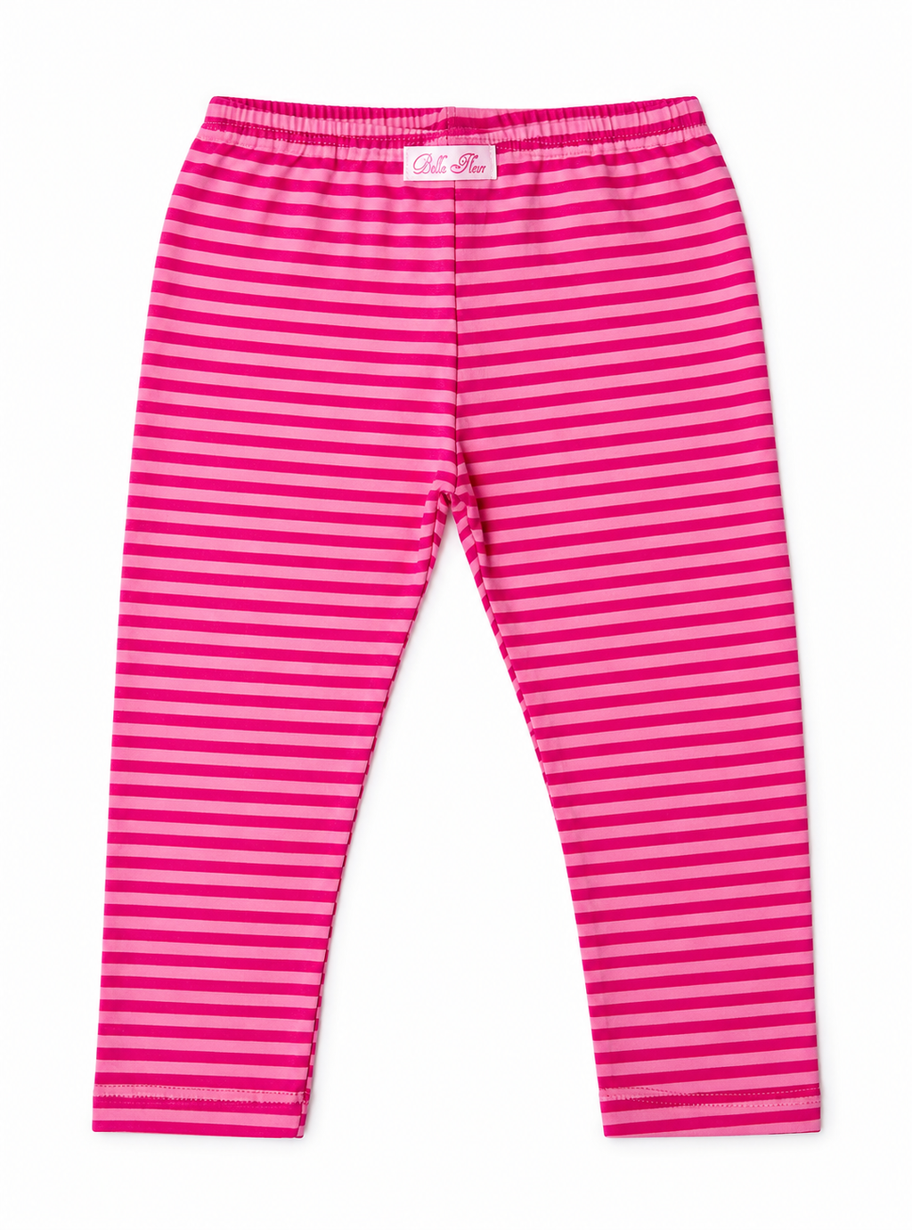 Baby And Toddler Girls Striped Leggings - Pink Raspberry
