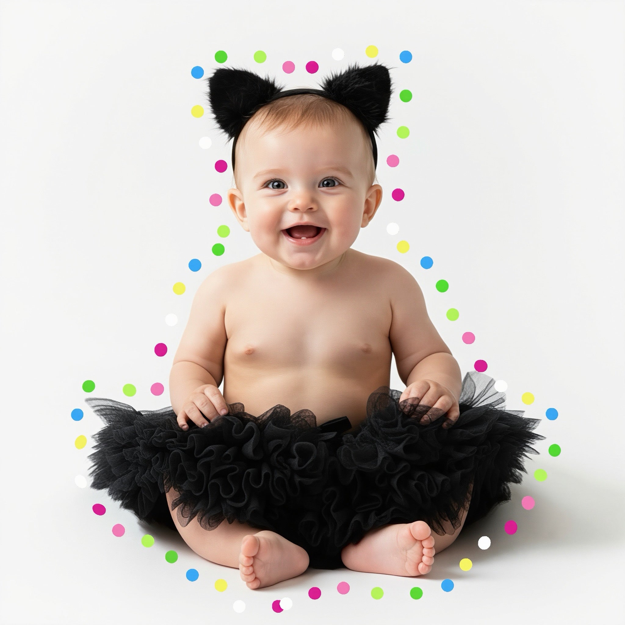 Baby Newborn Prima Soft Tutu - Black