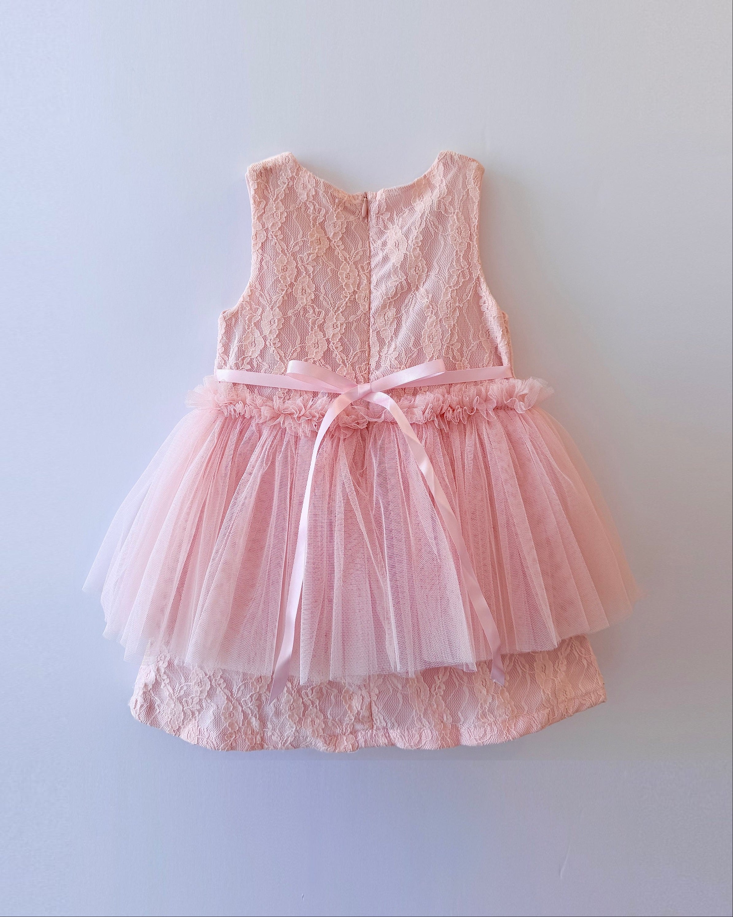 Annette Lace Tutu Dress with Pearl Necklace