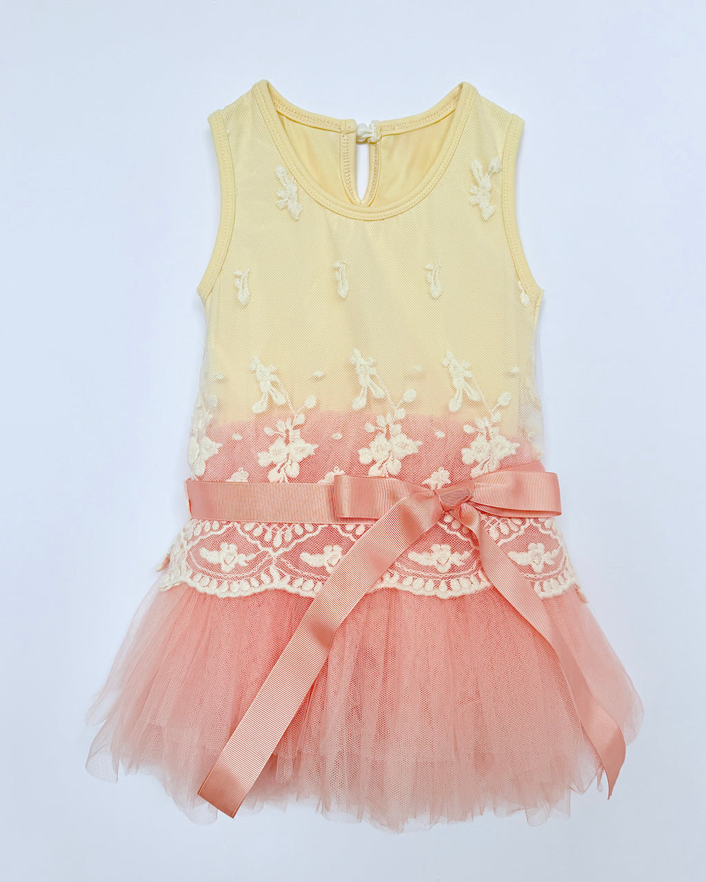 Ashley Cotton and Lace Drop Waist Dress