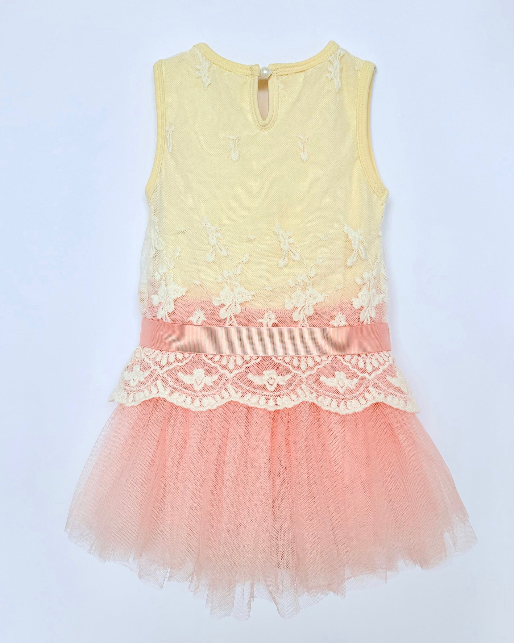 Ashley Cotton and Lace Drop Waist Dress