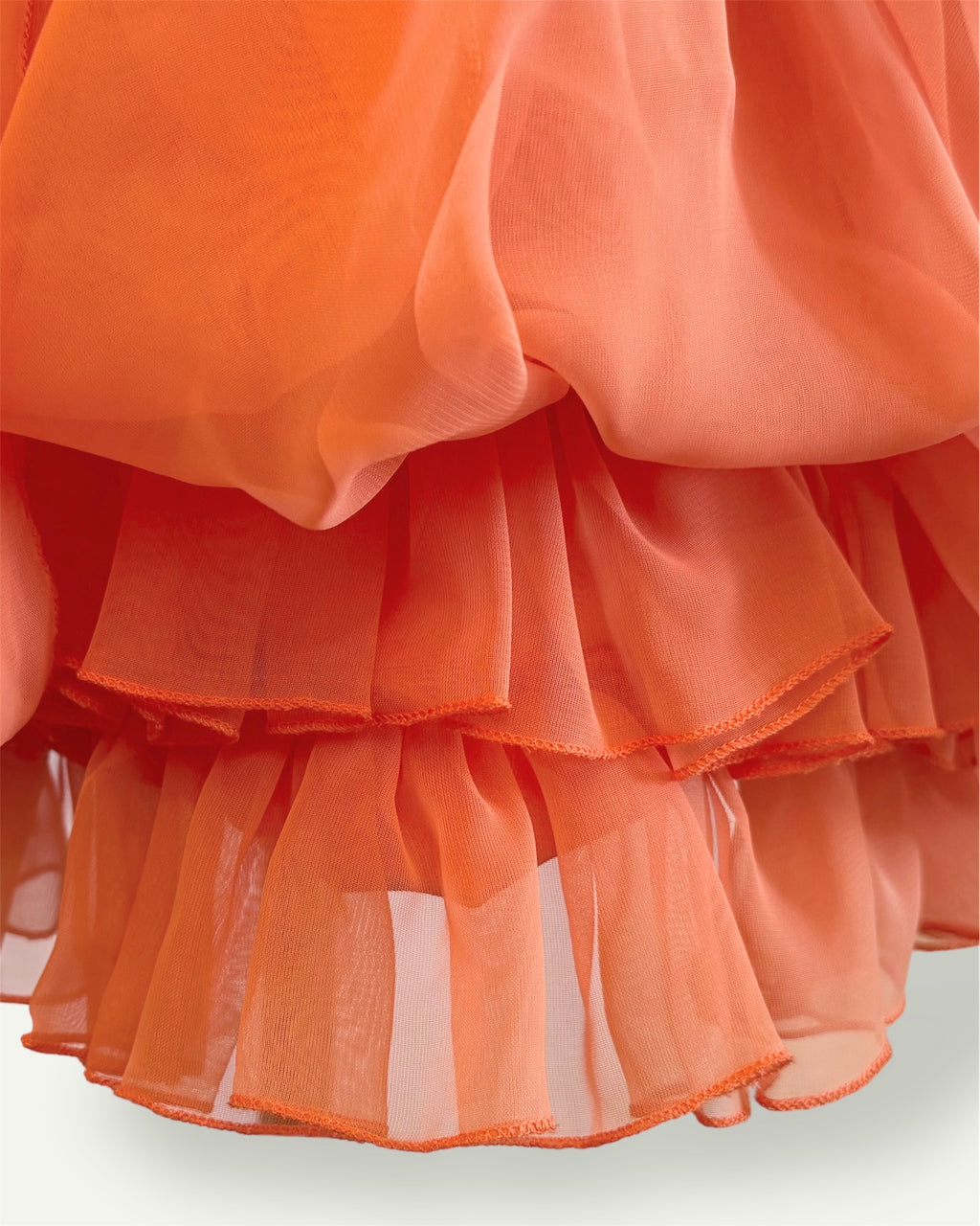 Organza Self-Tie Bubble Party Dress