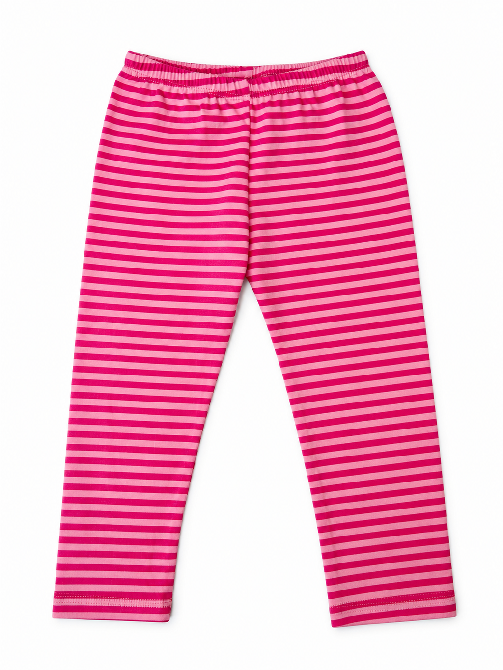 Baby And Toddler Girls Striped Leggings - Pink Raspberry