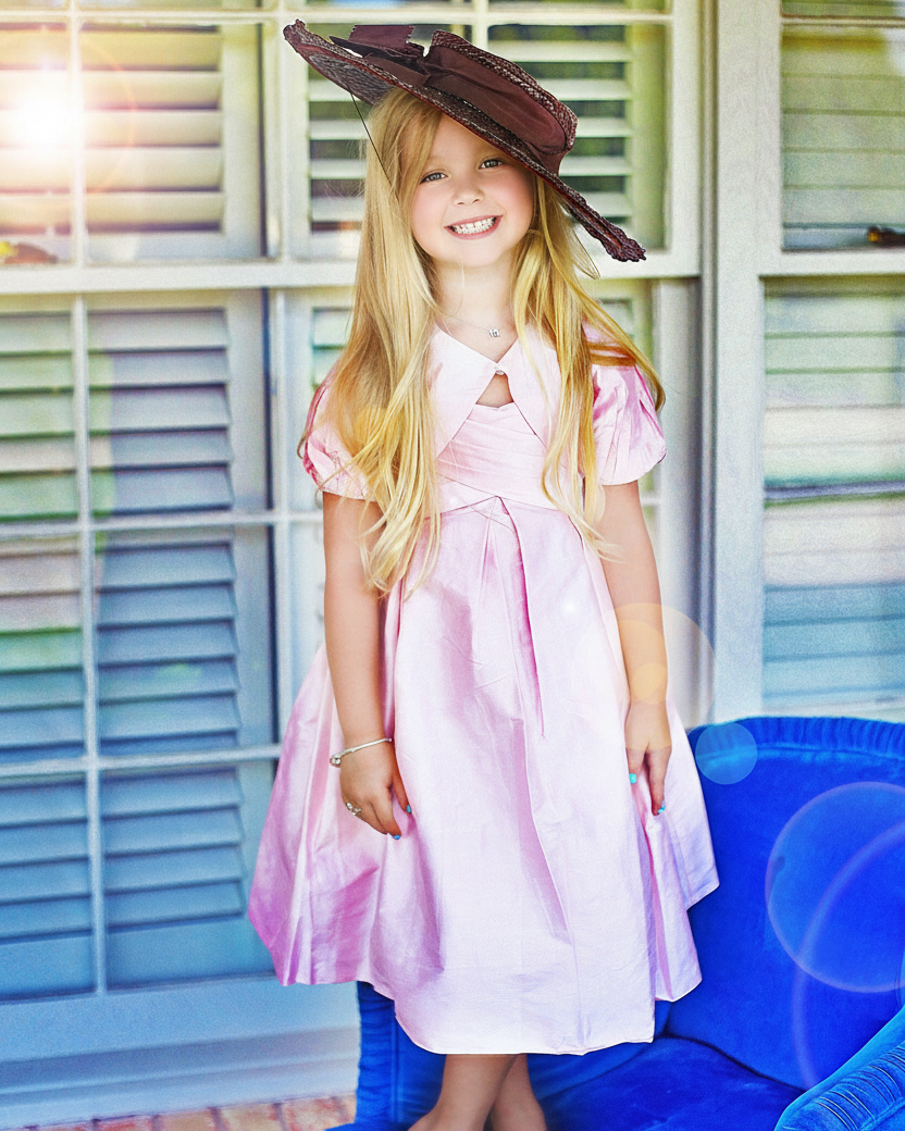 Girl with matching expression