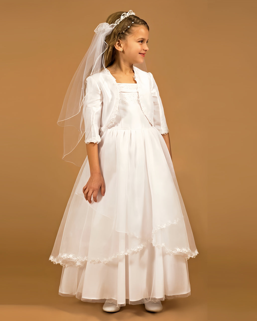Arabella Communion Dress with matching Bolero Jacket