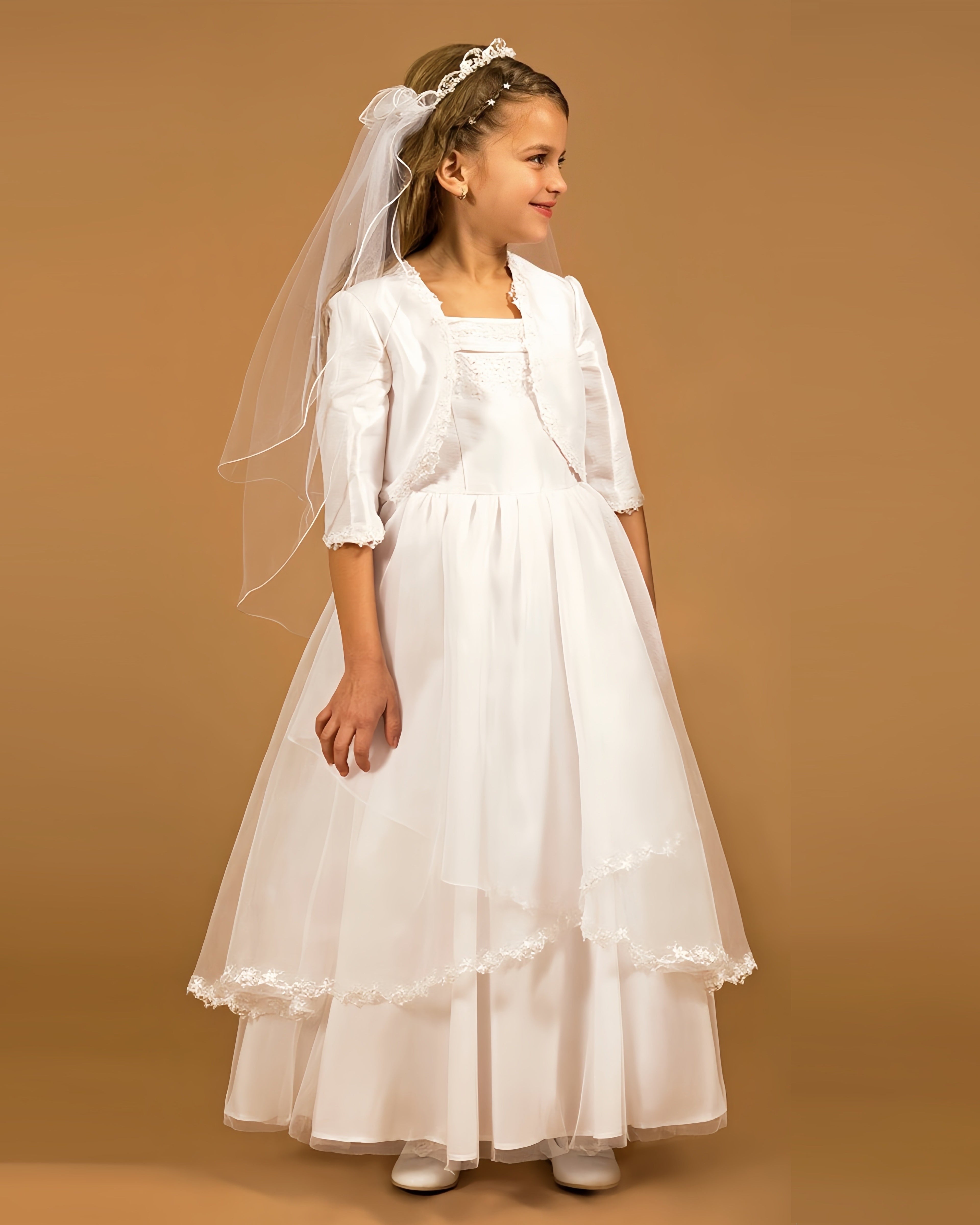 Arabella Communion Dress with matching Bolero Jacket