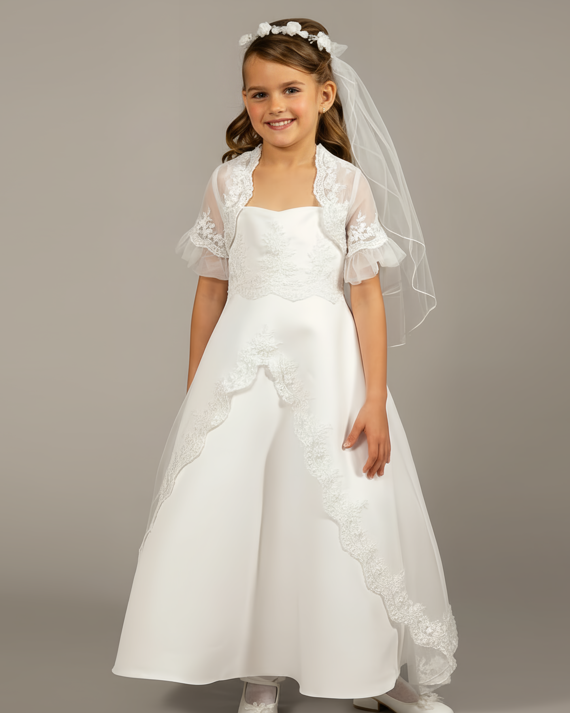 Marselle Communion Dress with matching Bolero Jacket